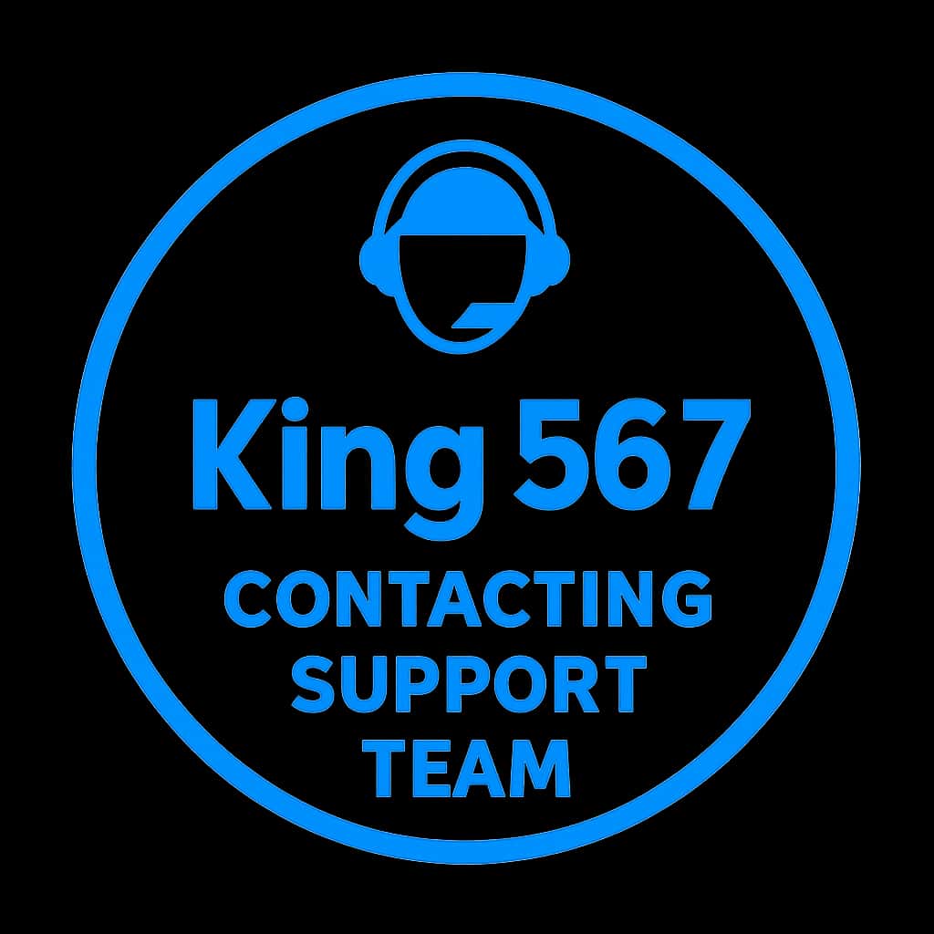 Icon representing the King 567 Support Team contact options.