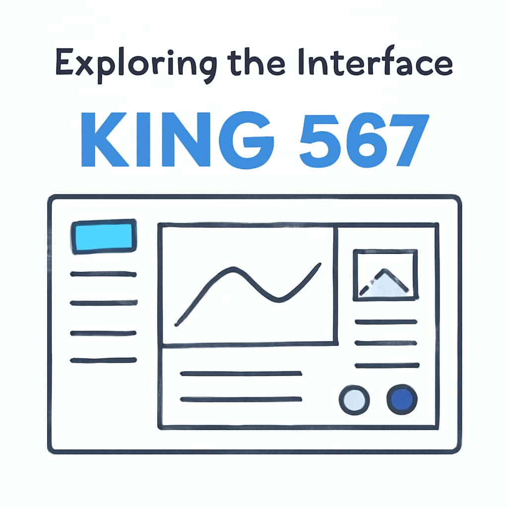 Illustration detailing features of the King 567 Interface.