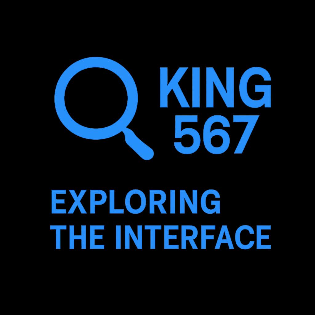 Minimal icon representing the King 567 Interface.