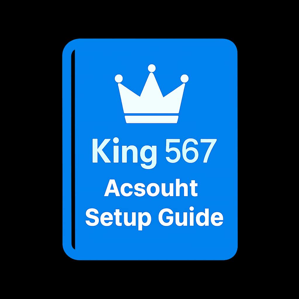 Icon representing the King 567 Account Setup Guide.