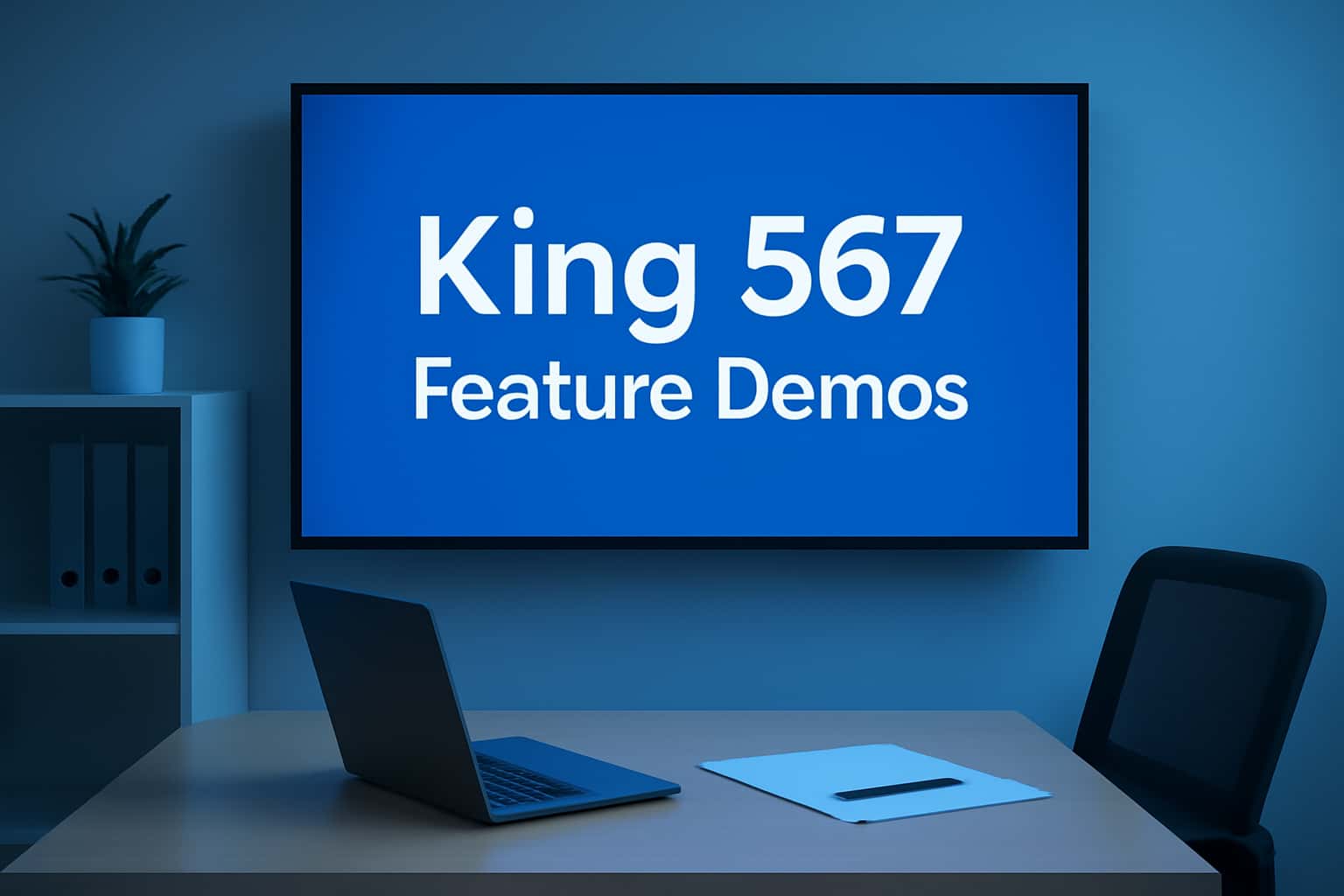 An informative visual representation of King 567 Feature Demos.