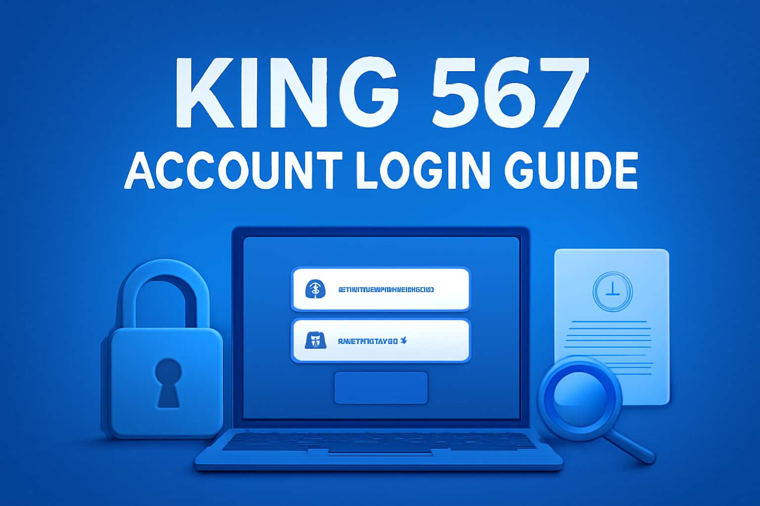 An informative visual representation of the King 567 Account Login Guide.