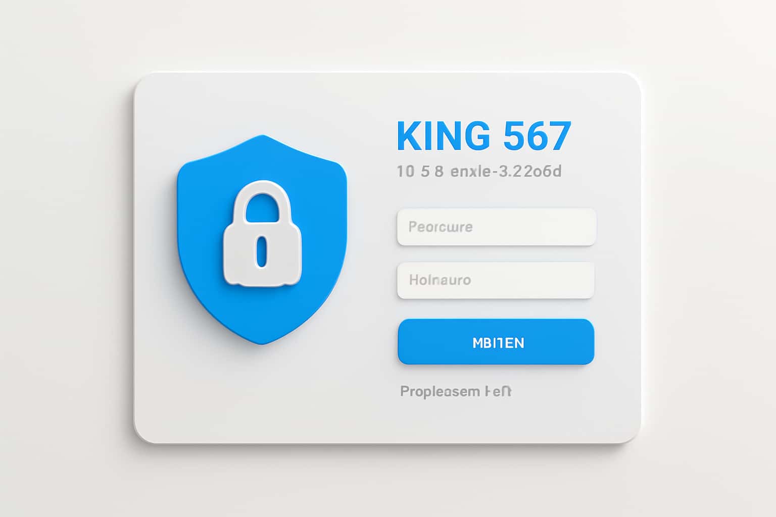 King 567 Sign In & Dashboard Interface