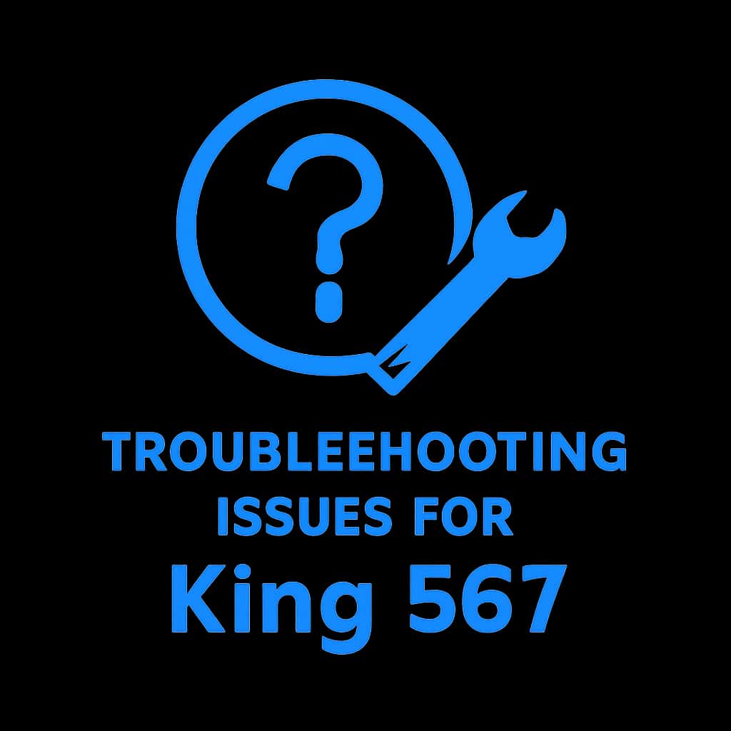 An icon signifying troubleshooting support for King 567.